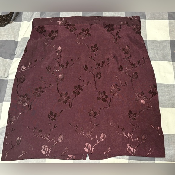 Vintage Dark purple mini skirt from Petites Beechers Brook - Picture 1 of 8